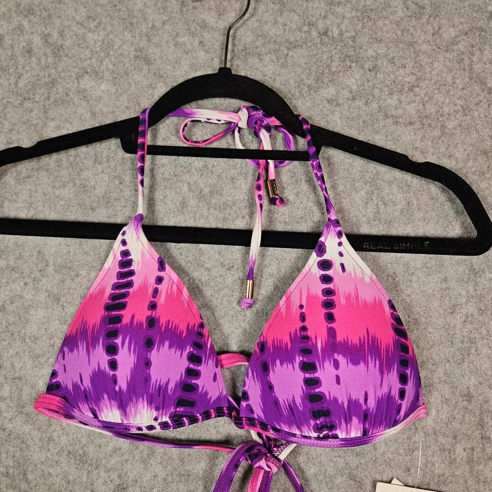 NWT Voda Swim Womens Envy Push Up Tie Dye Bikini TopSz M